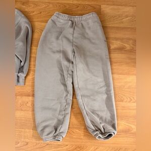 Aritzia Taupe Gray Track Joggers